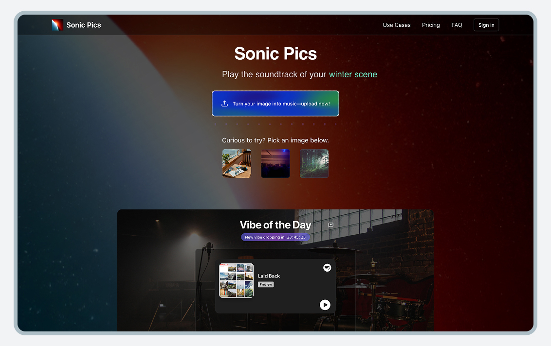 replit 포트폴리오3.Sonic Pics